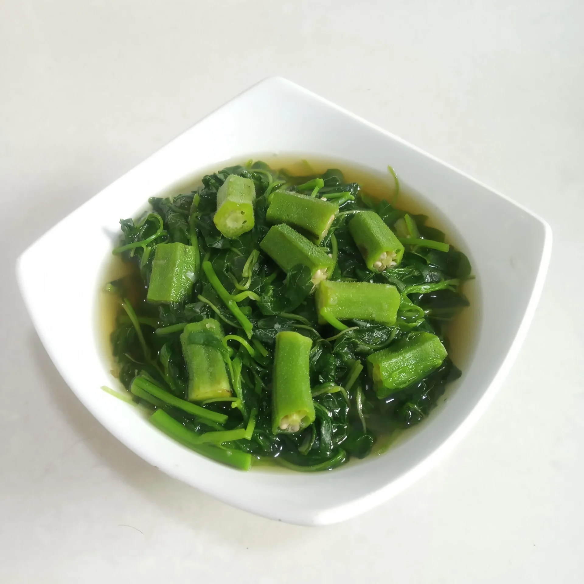 Sayur Bening Bayam Okra