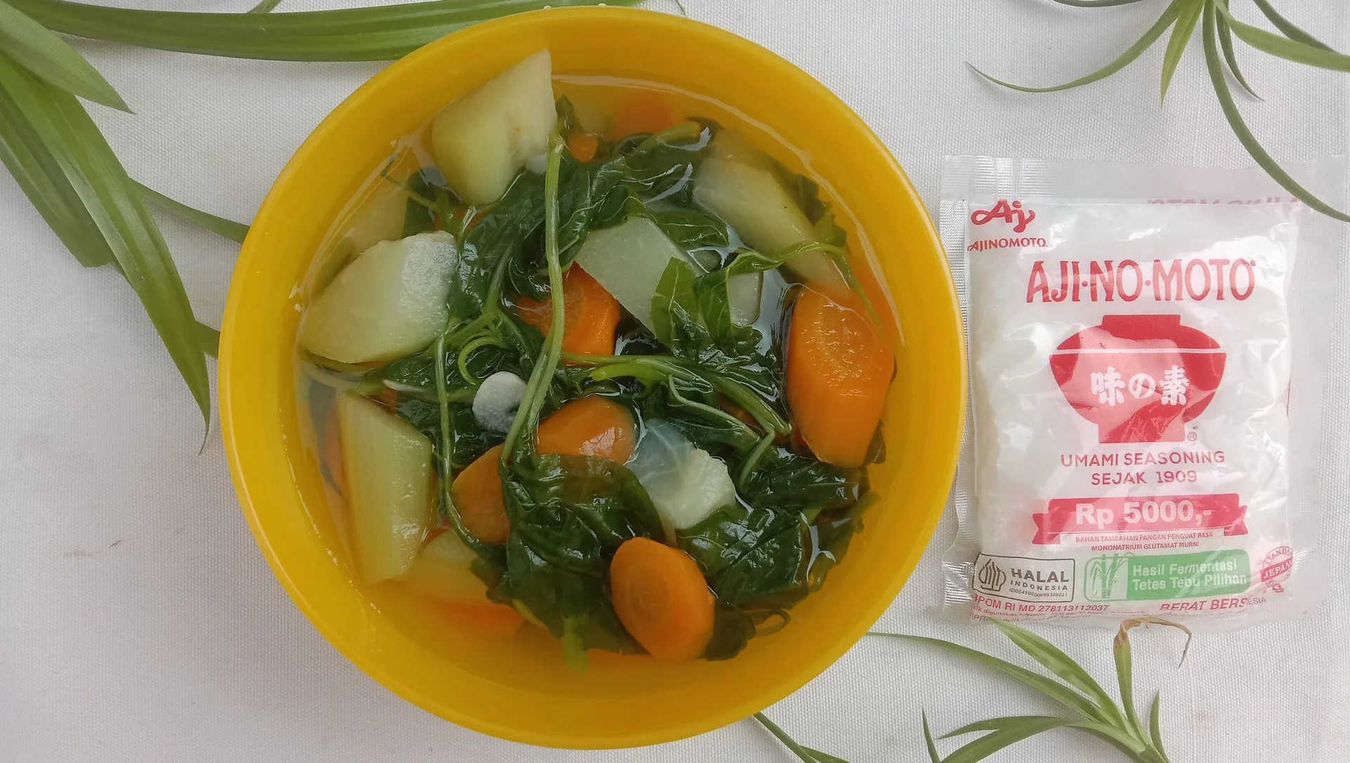 Sayur Bening Bayam Wortel Labu Siam