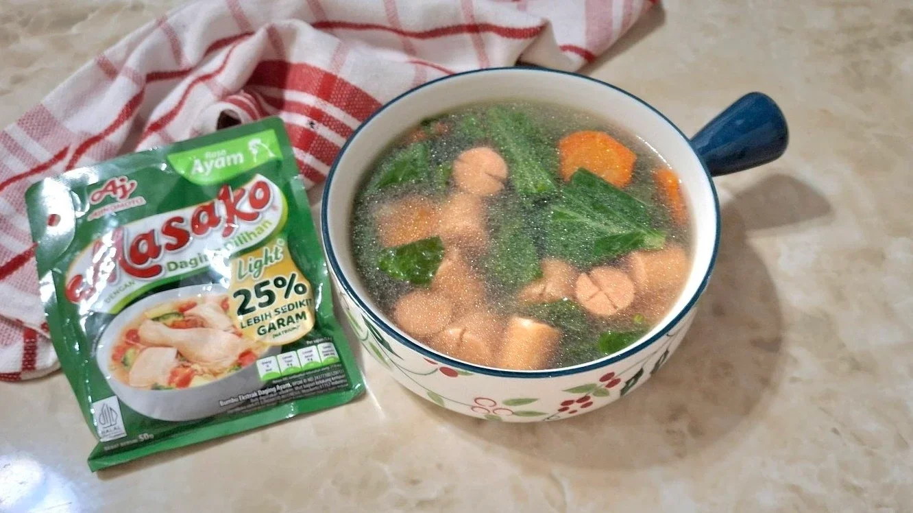 Sayur Bening Sawi Sosis