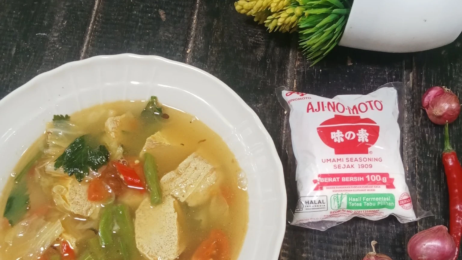 Sayur bening tahu kuning