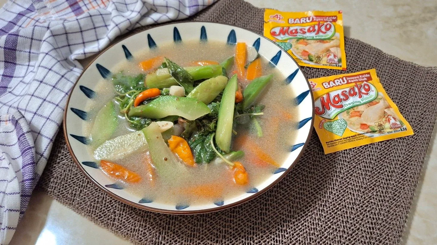 Sayur Bobor Bayam Labu Siam