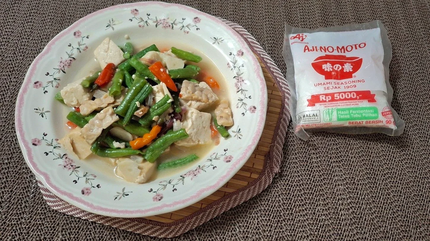 Sayur Kacang Tahu Tempe ala Ajinomoto