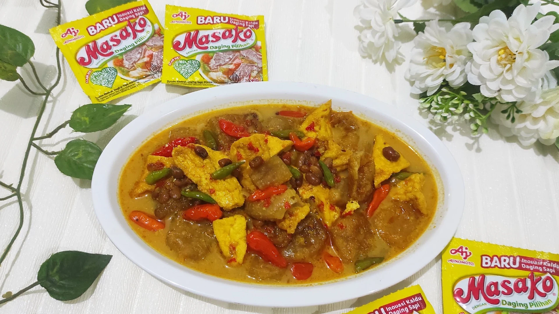Sayur Krecek Tahu Pedas