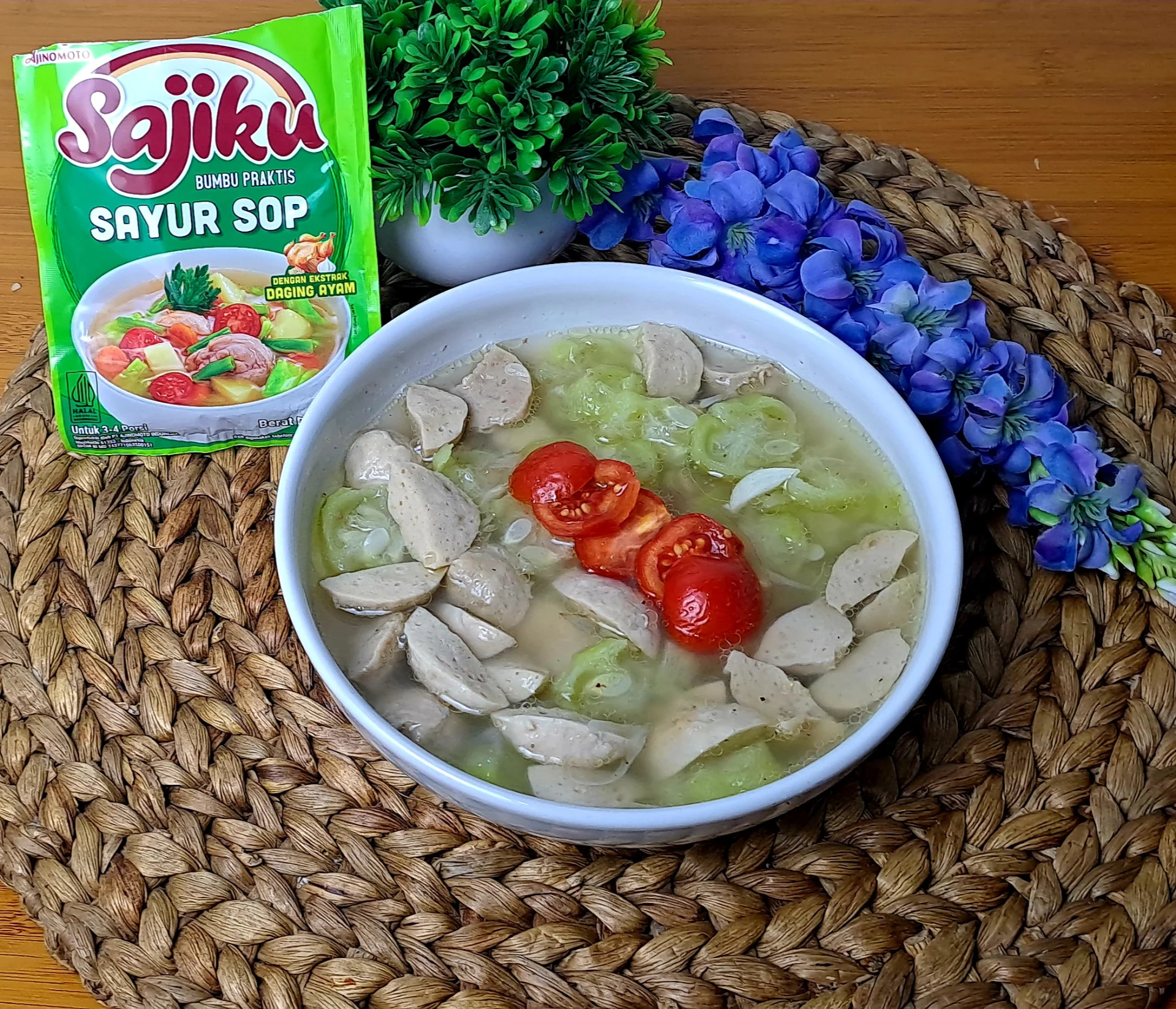 Sayur Oyong Bakso