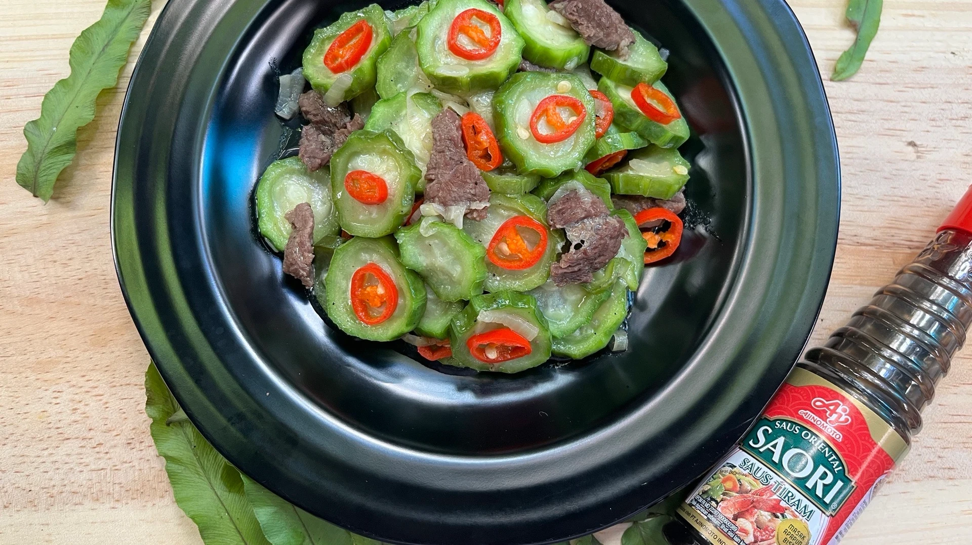 Sayur oyong sapi ala Saori