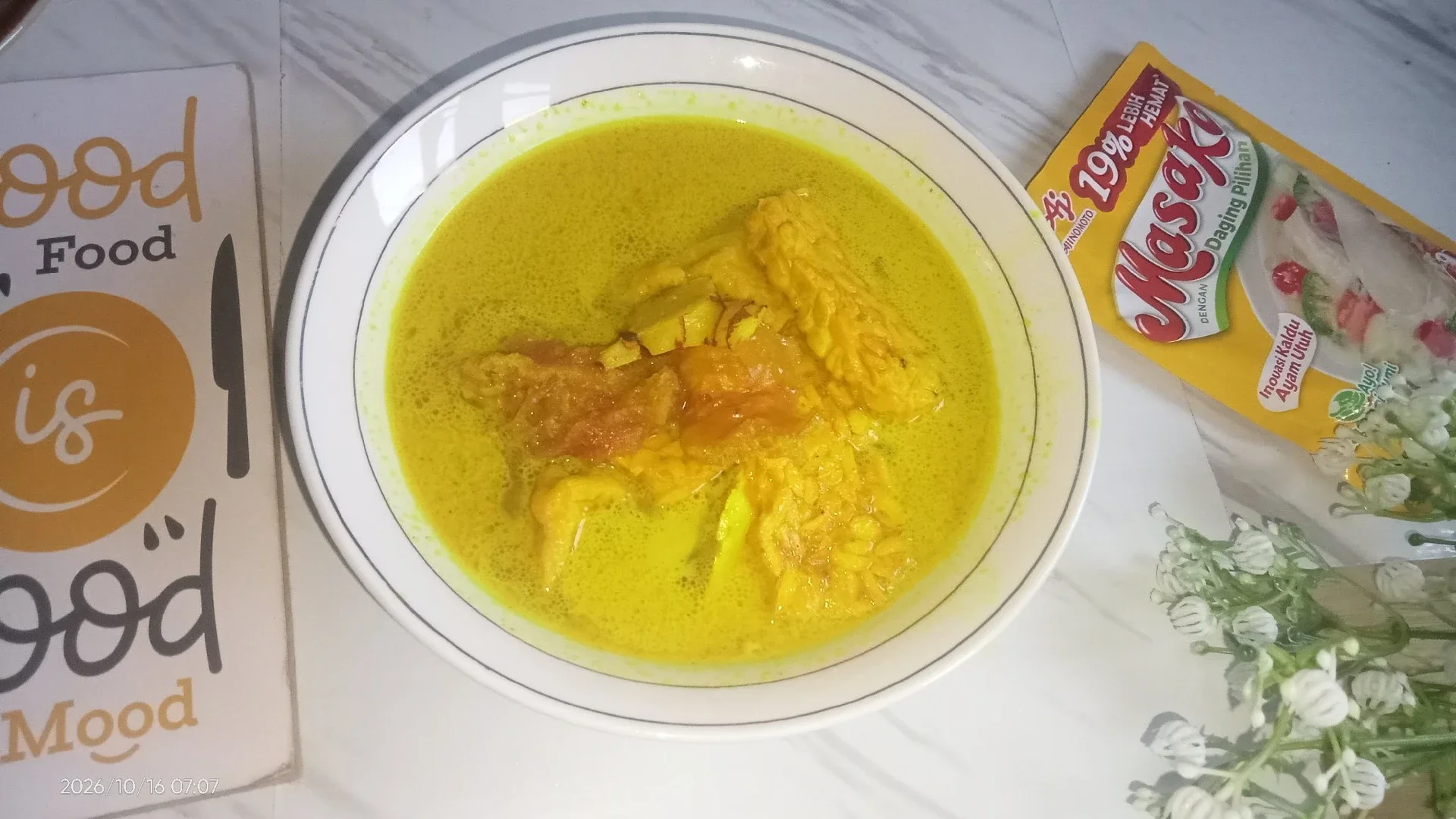 Sayur Tahu Tempe Kuah kuning