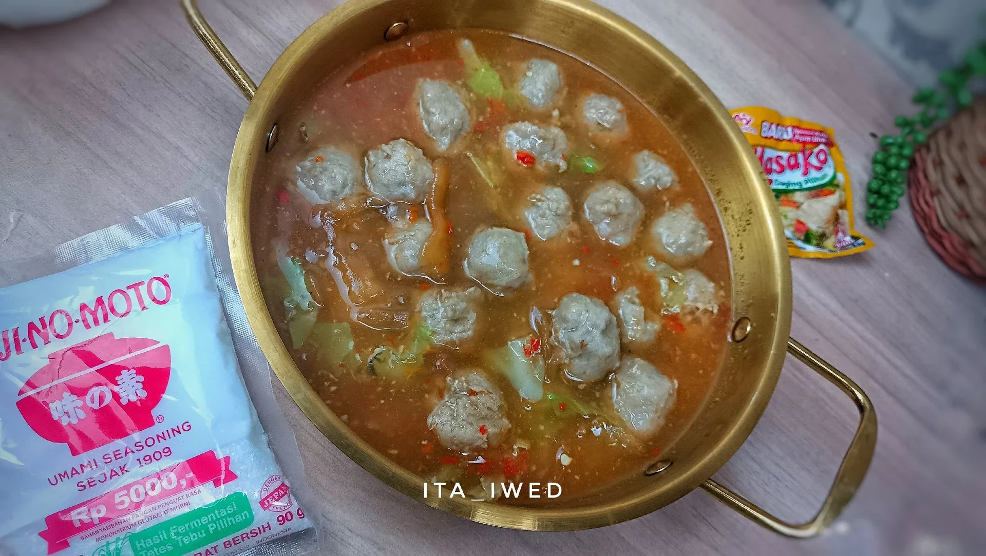 Seblak bakso simpel