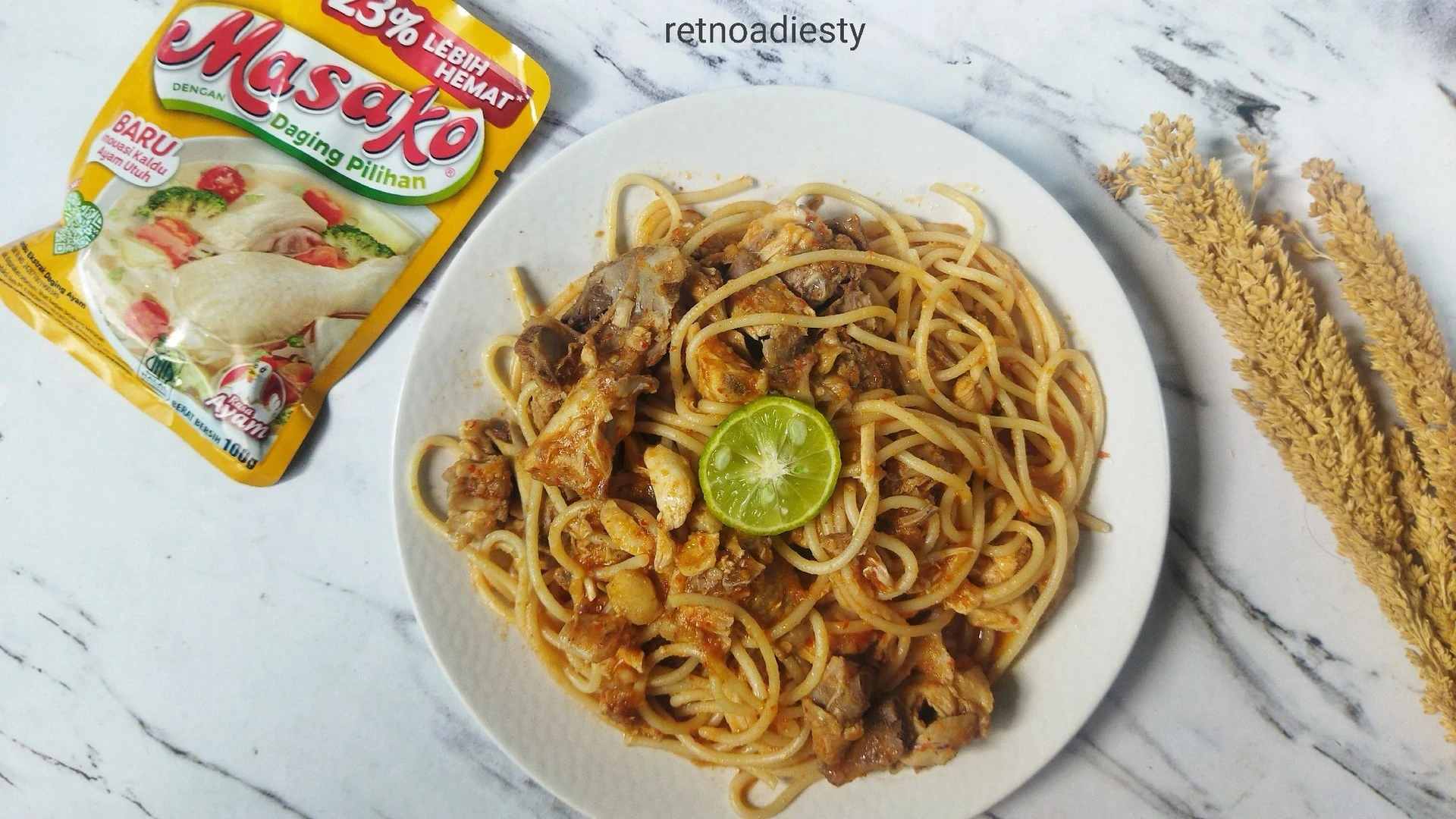 Seblak Spaghetti Tulangan Ayam
