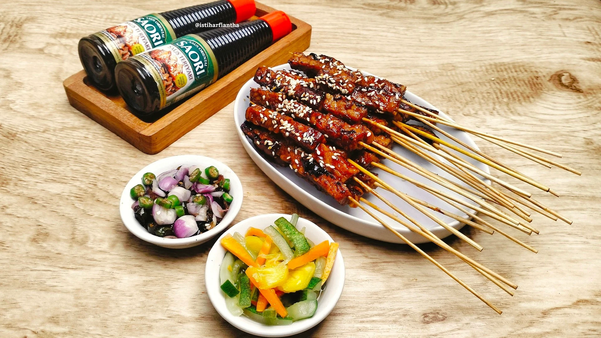 Sate Tempe Bumbu Teriyaki ala Saori® #SejutaRasaLezatSAORI