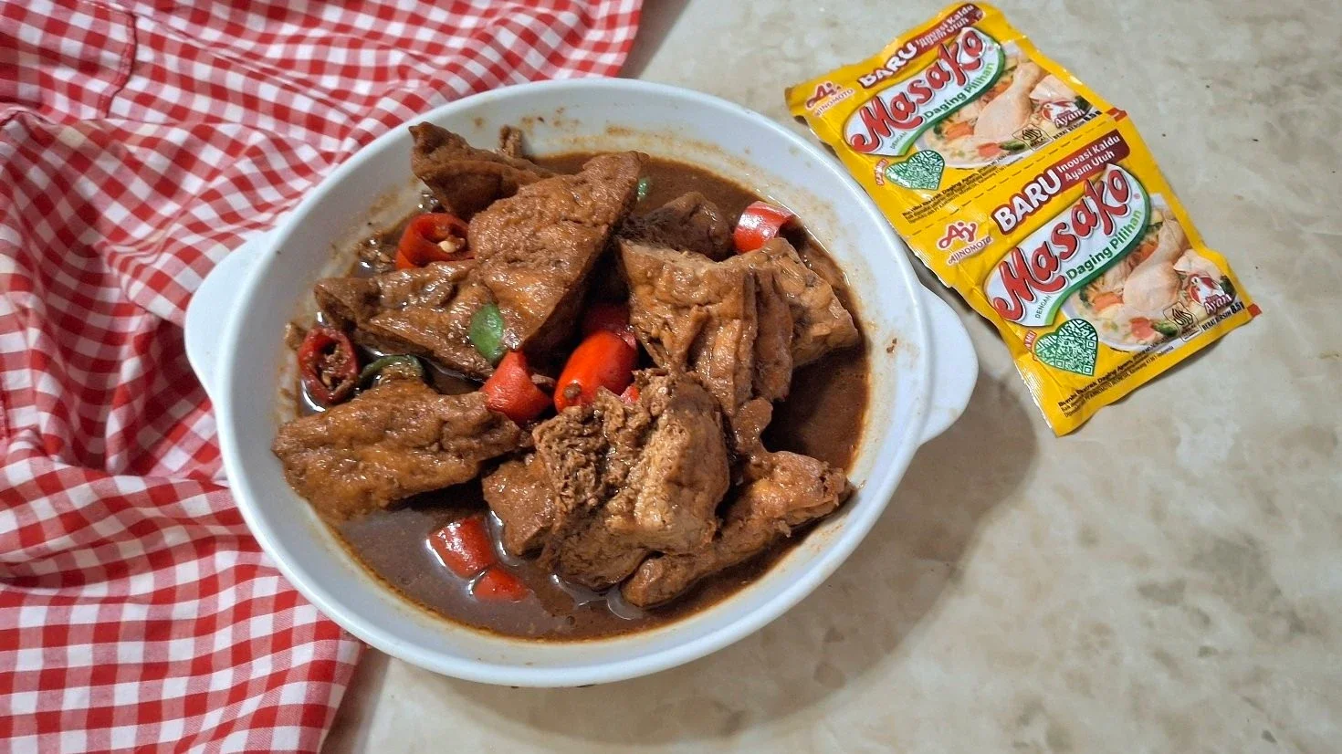 Semur Tahu Pedas