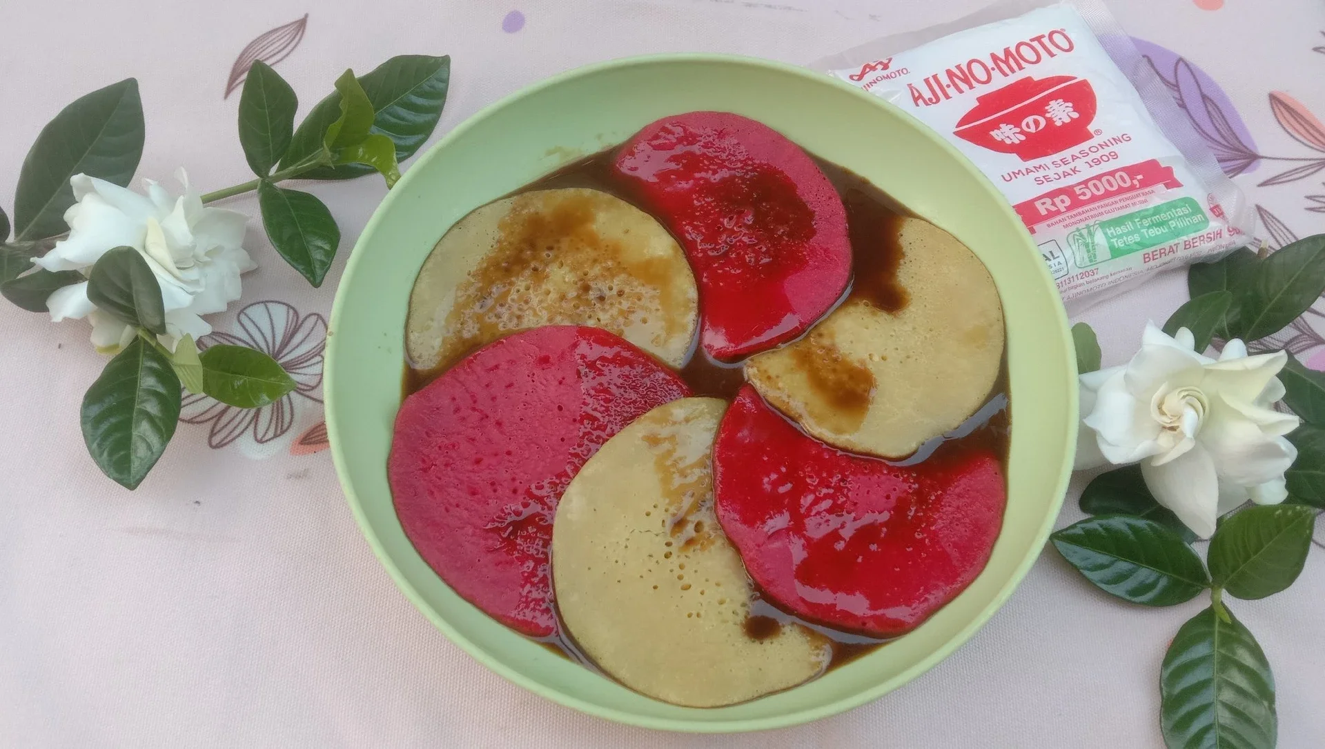 Serabi Merah Putih ala AJI-NO-MOTO® #PestaRasaMerdeka