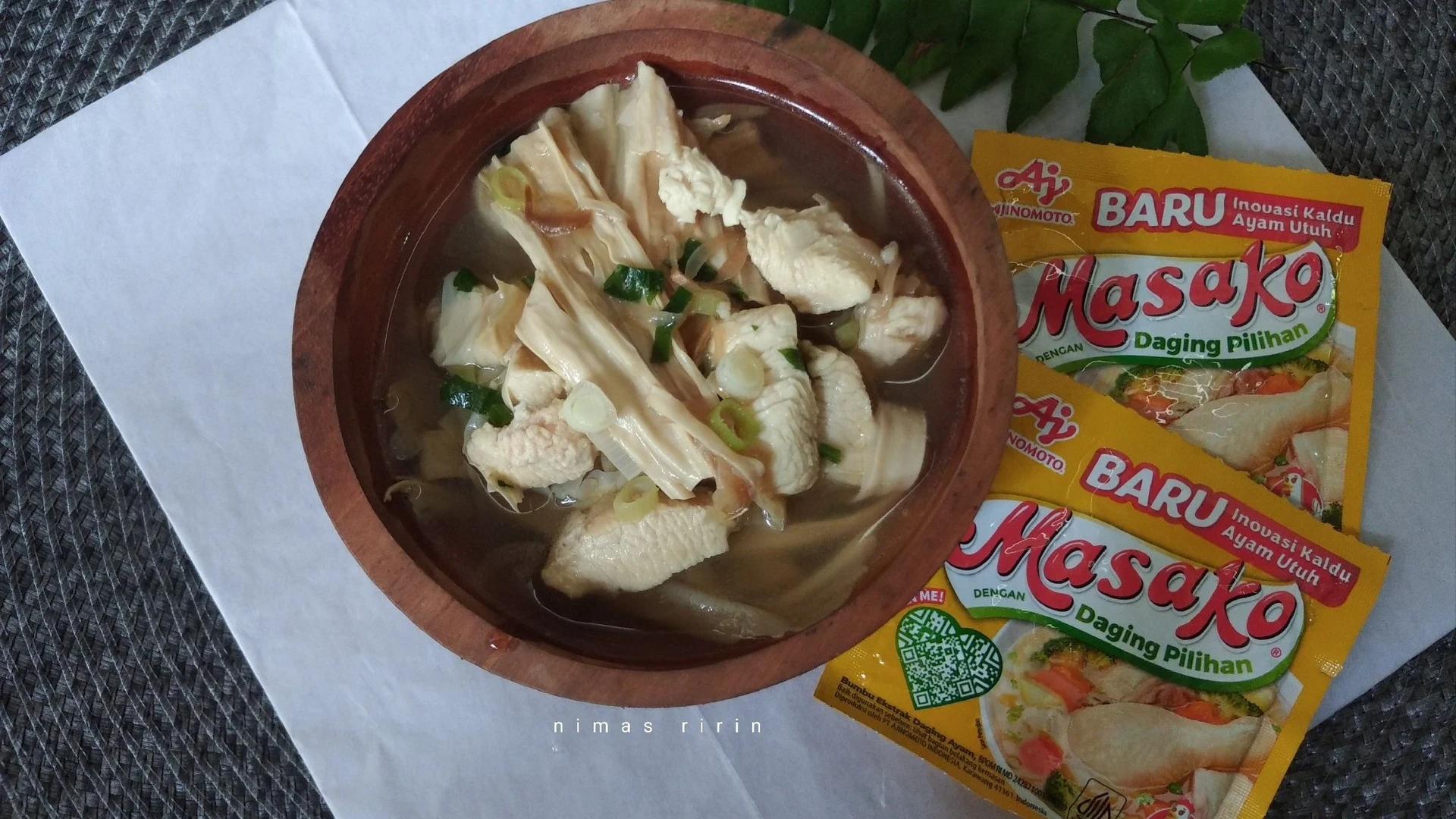 Simpel Sup Dada Ayam Kulit Tahu Ala Masako 