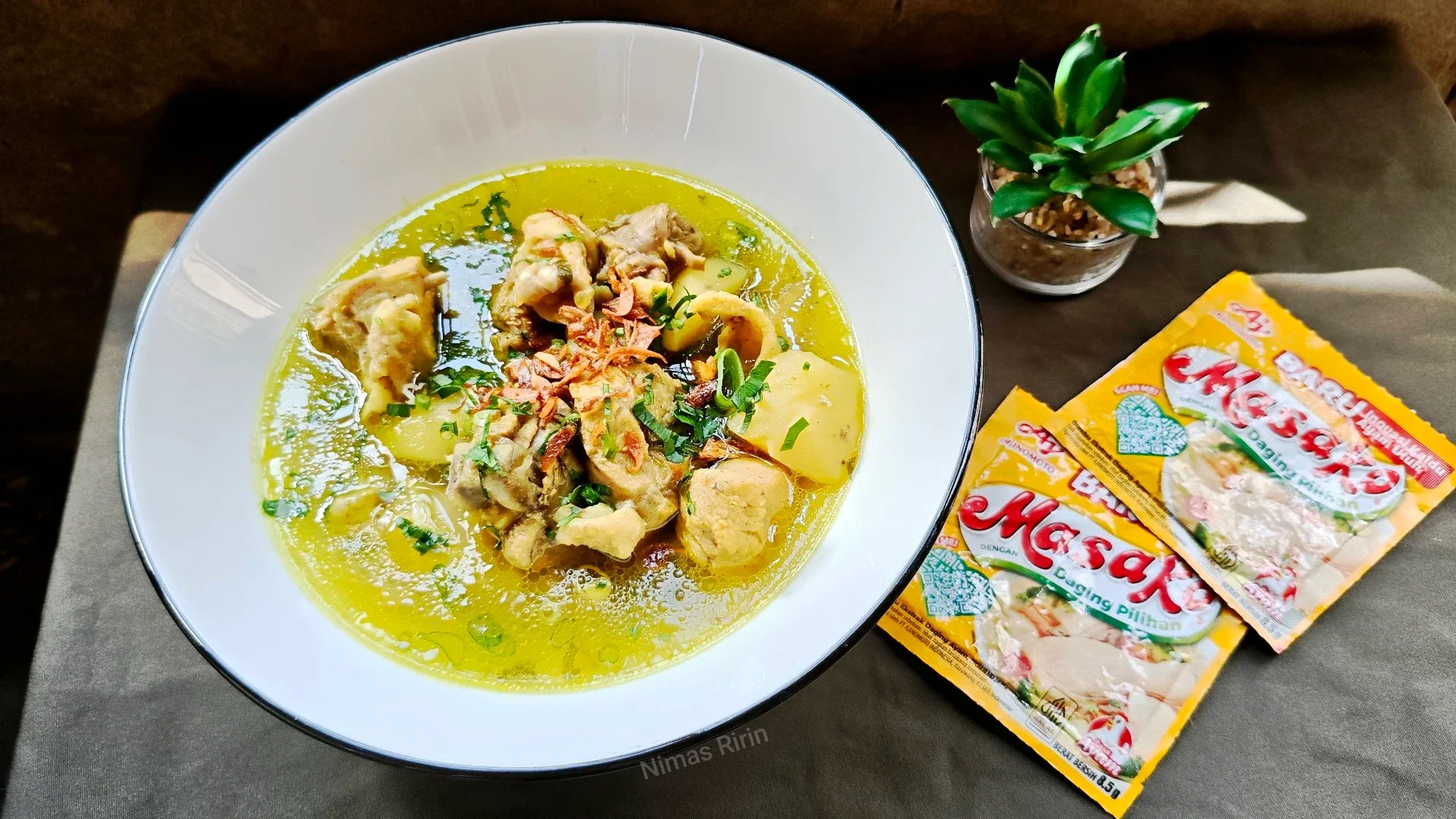 Sop Ayam Kampung Ala Masako 
