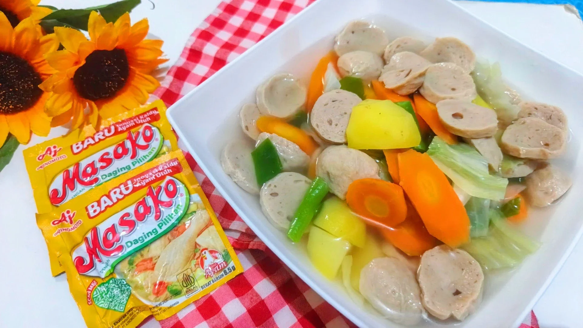 Sop bakso ala masako