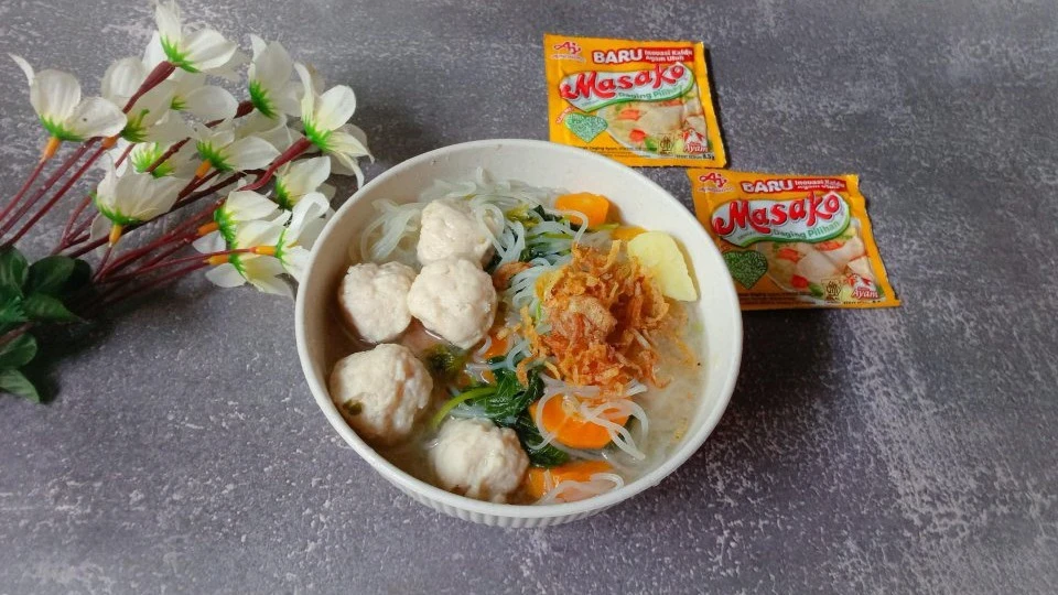 Sop Bakso Ayam ala Masako #KreasiBaksoUmamichi