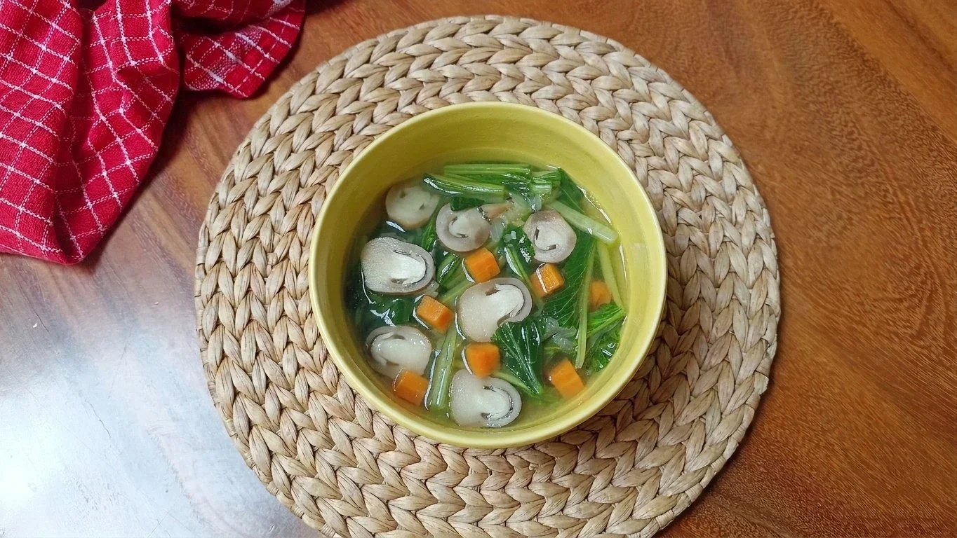 Sop Bening Sawi Jamur