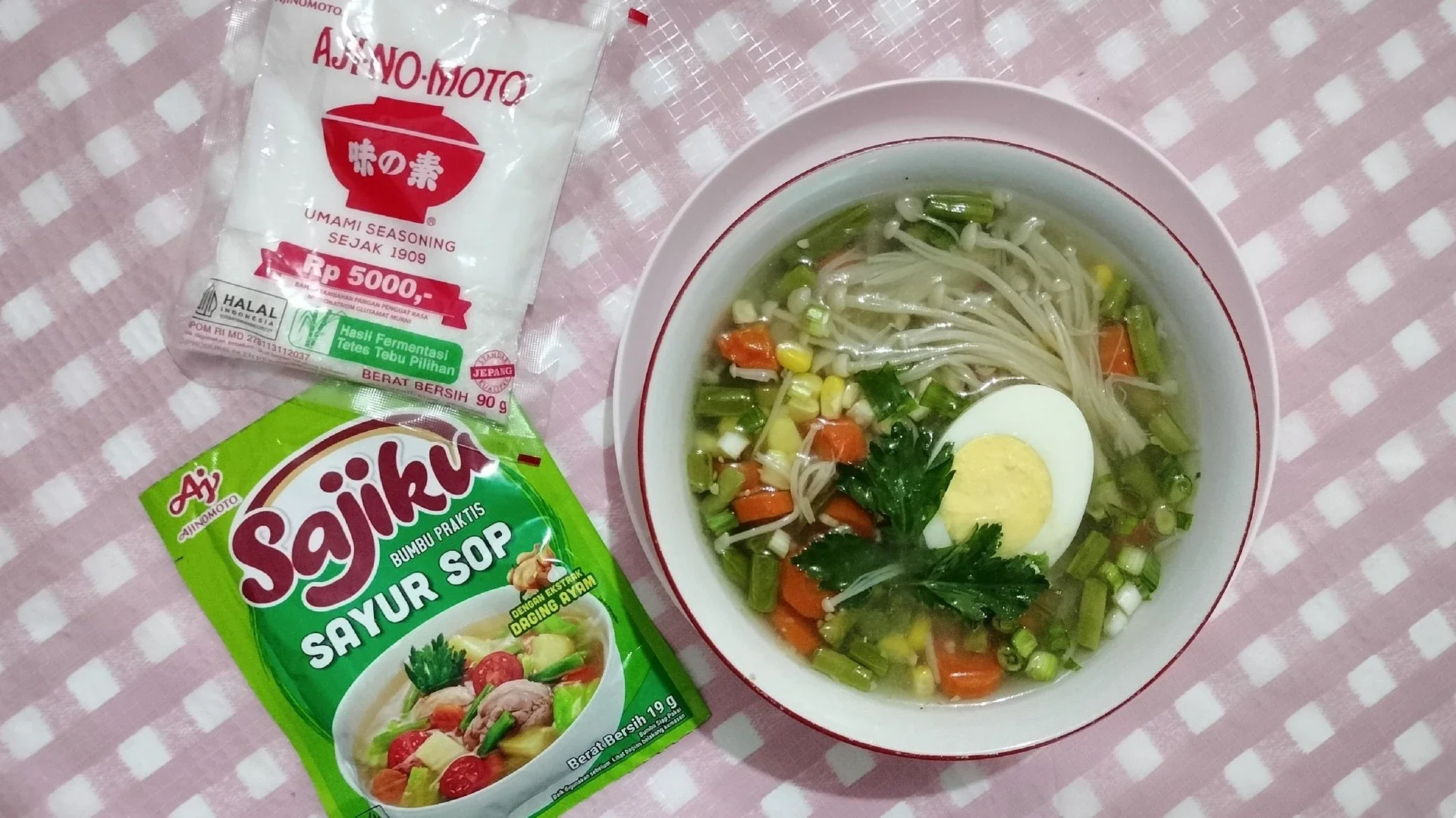 Sop Jamur Enoki ala Sajiku Sayur Sop#KreasiSerbaJamur