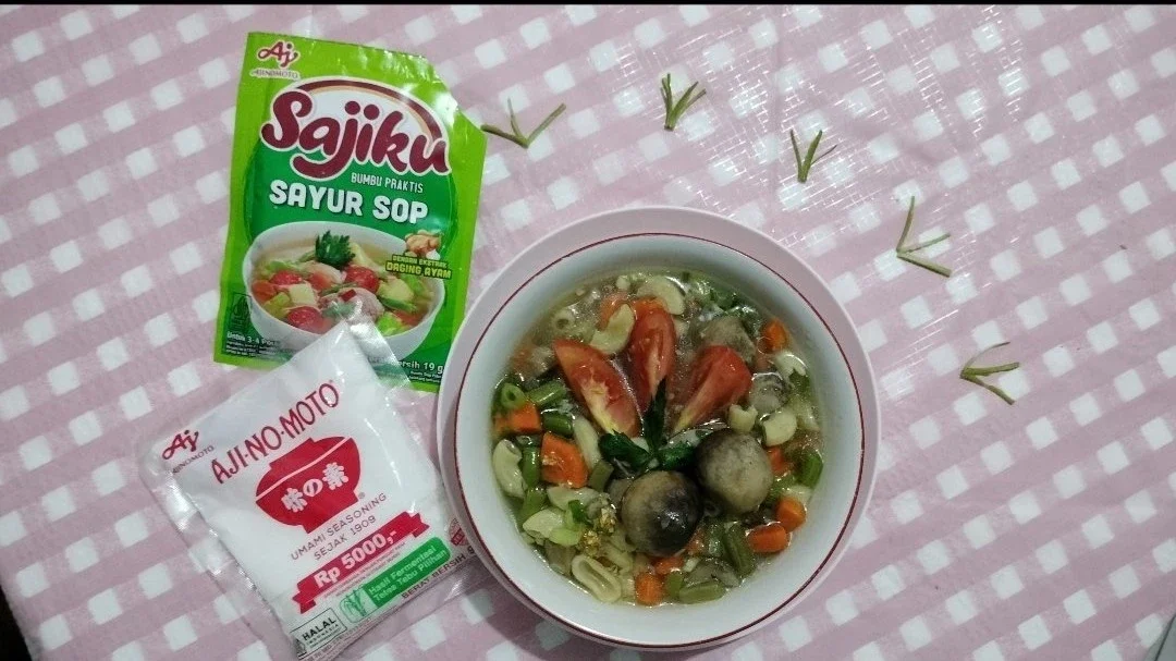 Sop Jamur Merang Macaroni ala Sajiku#KreasiSerbaJamur