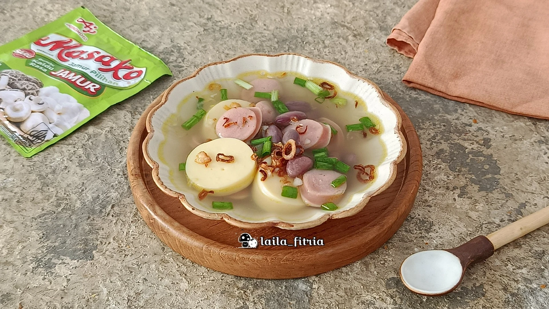 Sop Kacang Merah Sosis Tofu ala Masako