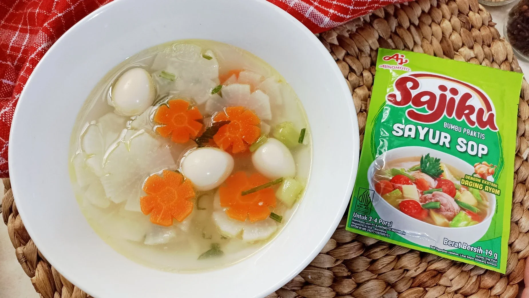 Sop Lobak Telur Puyuh