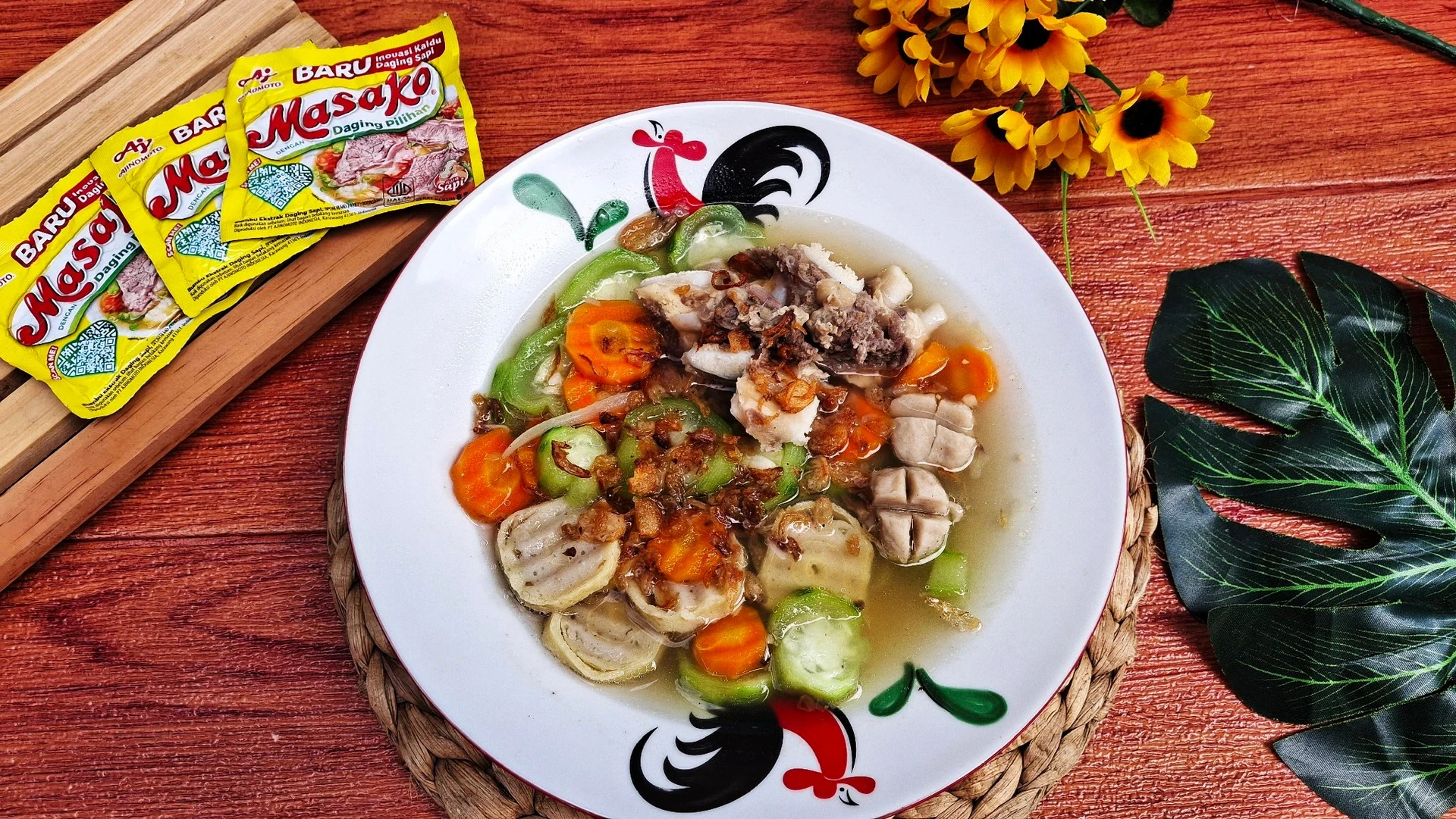 Sop Oyong Iga Sapi ala Masako