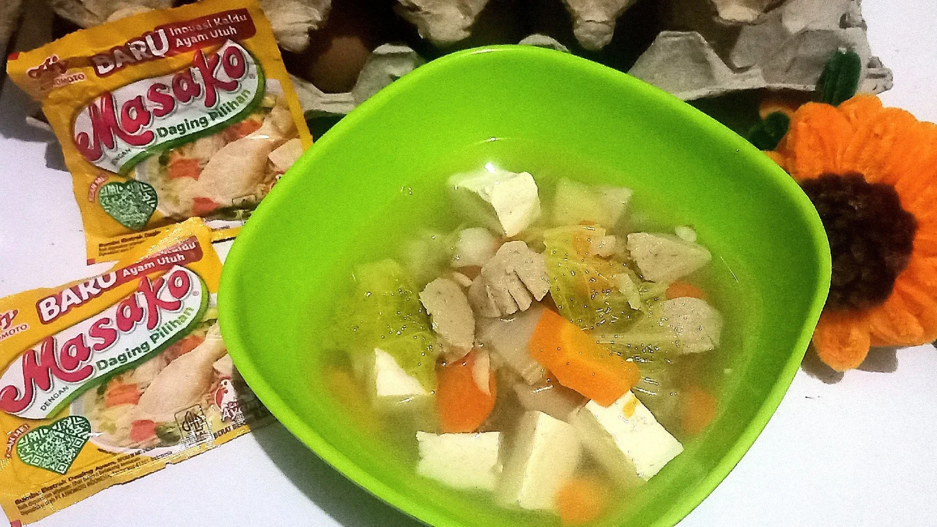 Sop tahu dan bakso