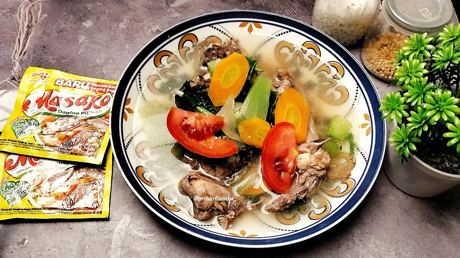 Sop Tulang Ayam Sayuran ala MASAKO® #MasakanPenuhCinta