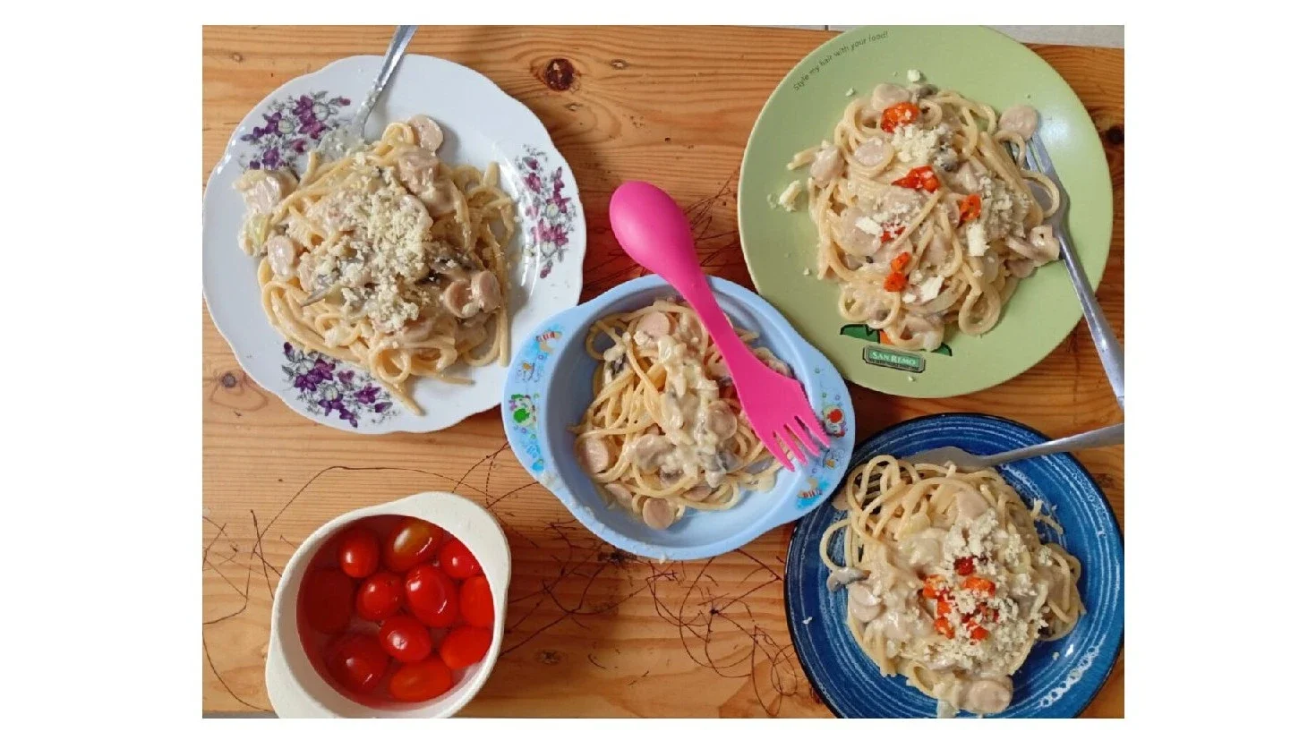 Spagheti in White sauce