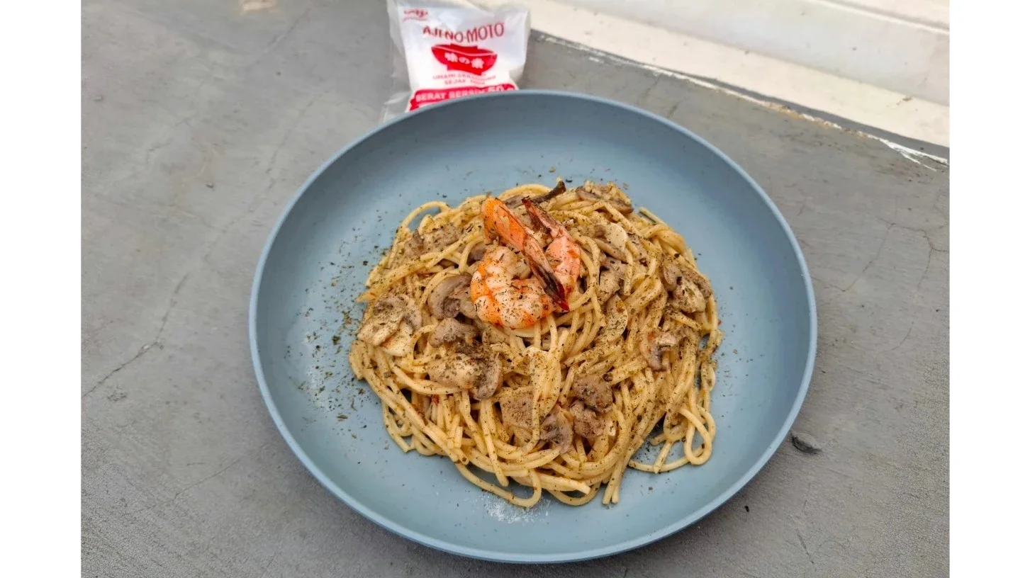 Spaghetti Aglio Olio Jamur Champignon #KreasiSerbaJamur