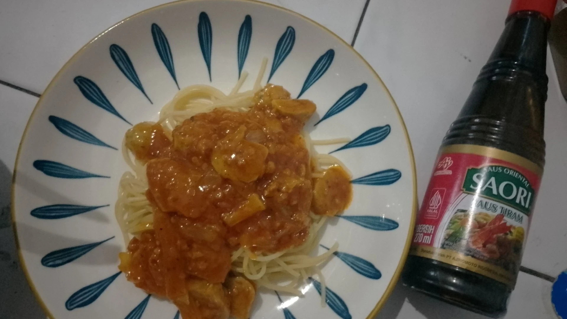 Spaghetti bakso bolognese ala Saori®