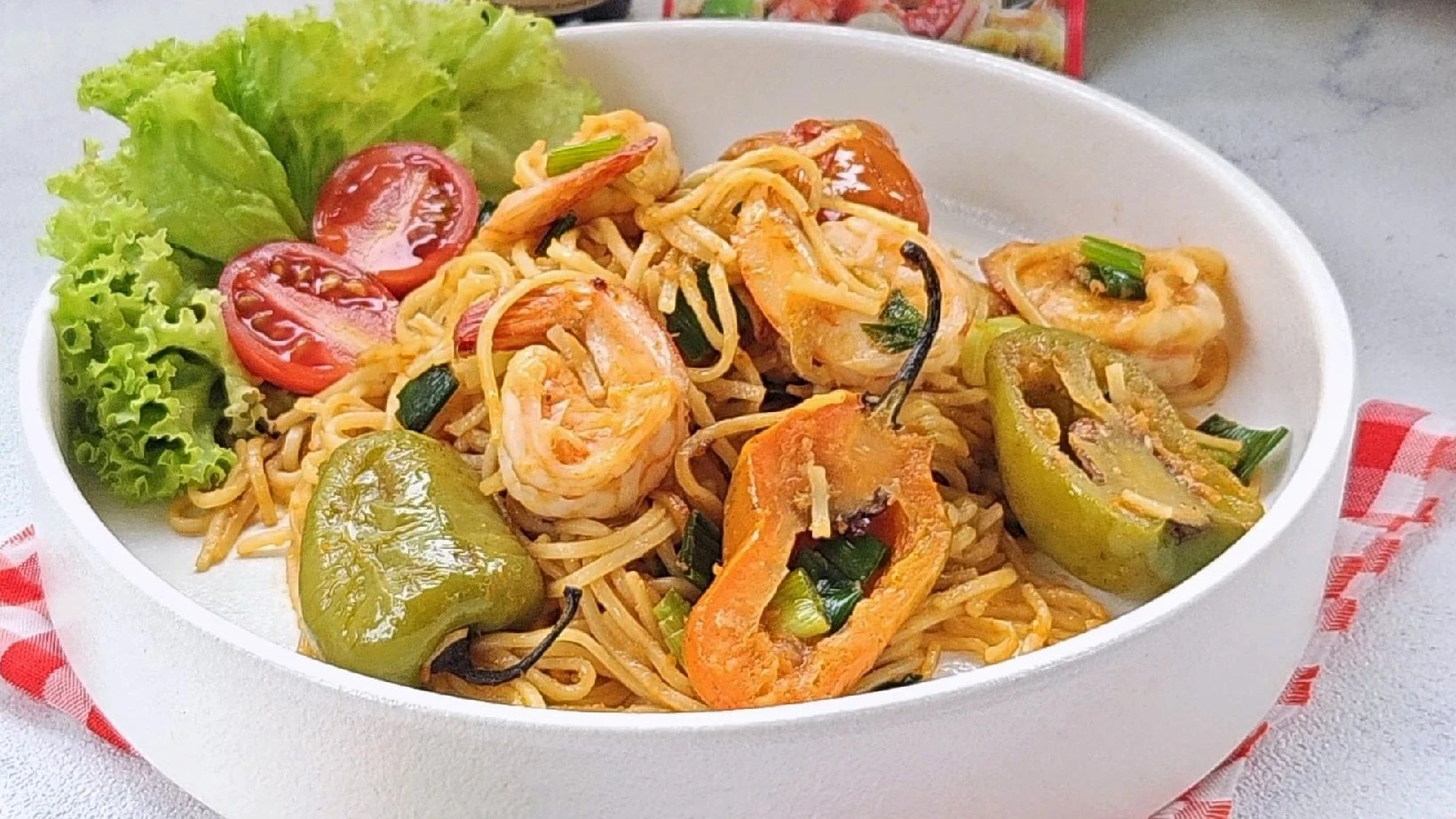 Spaghetti Cabe Gendot Saus Tiram