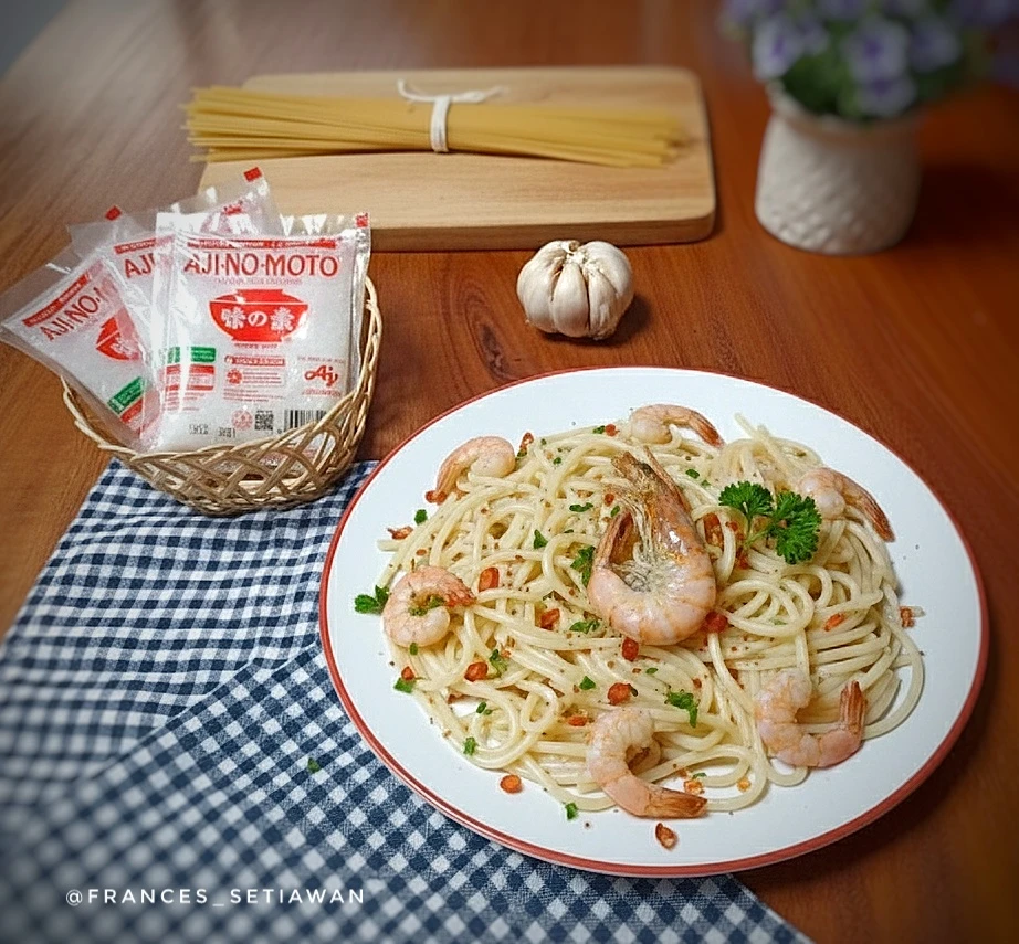 Spaghetti Udang ala Ajinomoto #UUUBarengAjinomoto