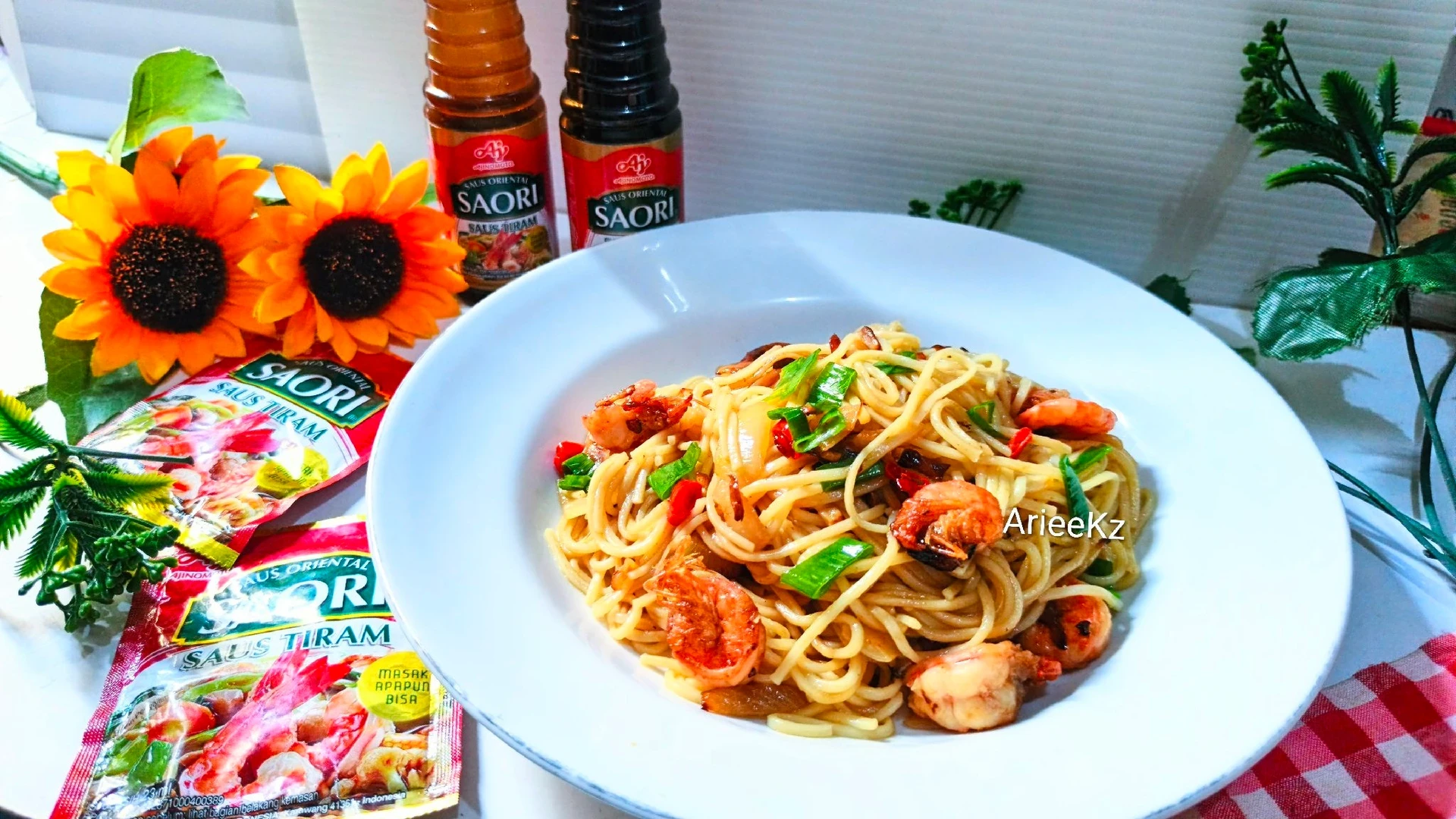 Spaghetti Udang Saus Tiram 