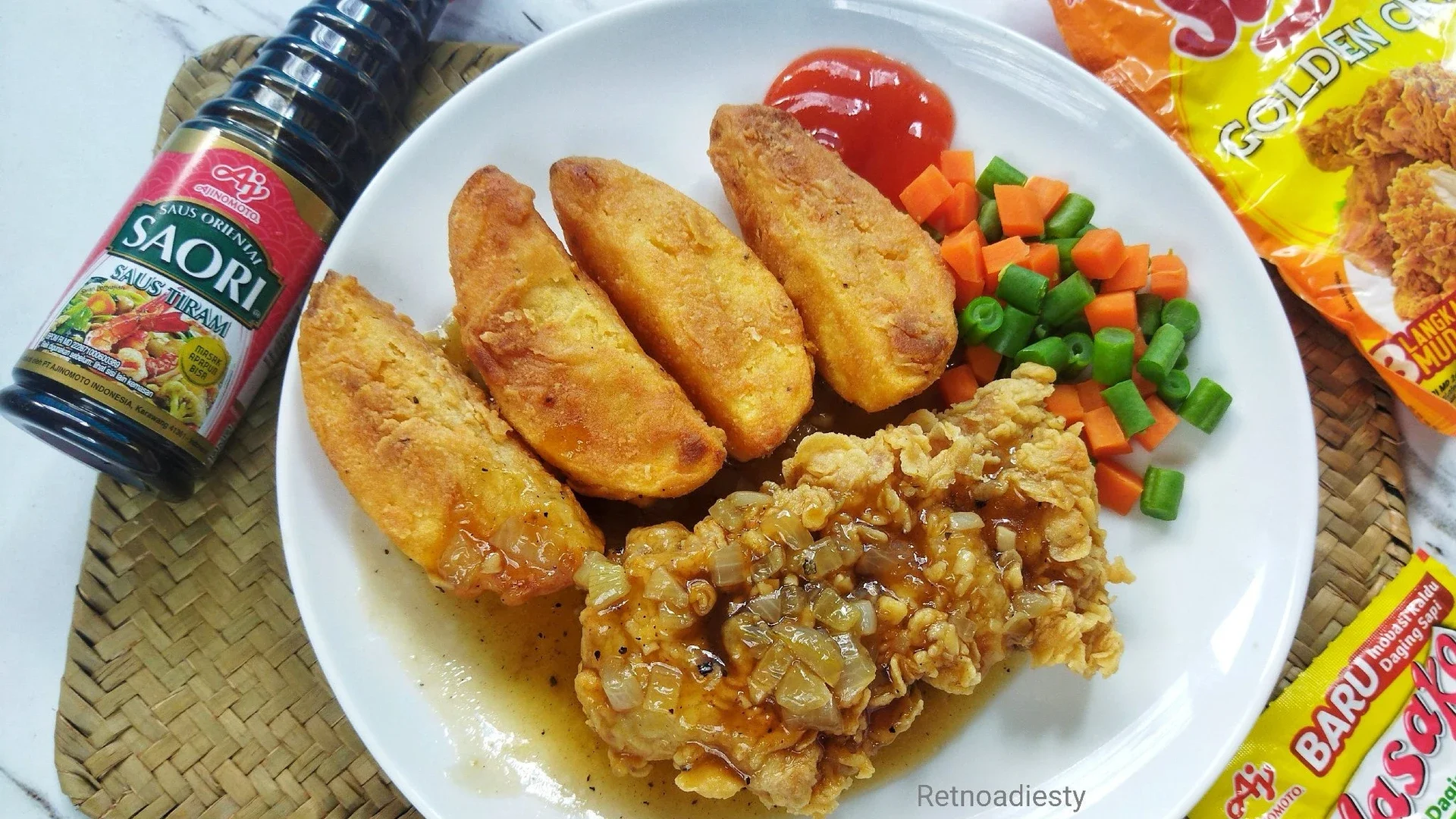Steak ayam krispi 