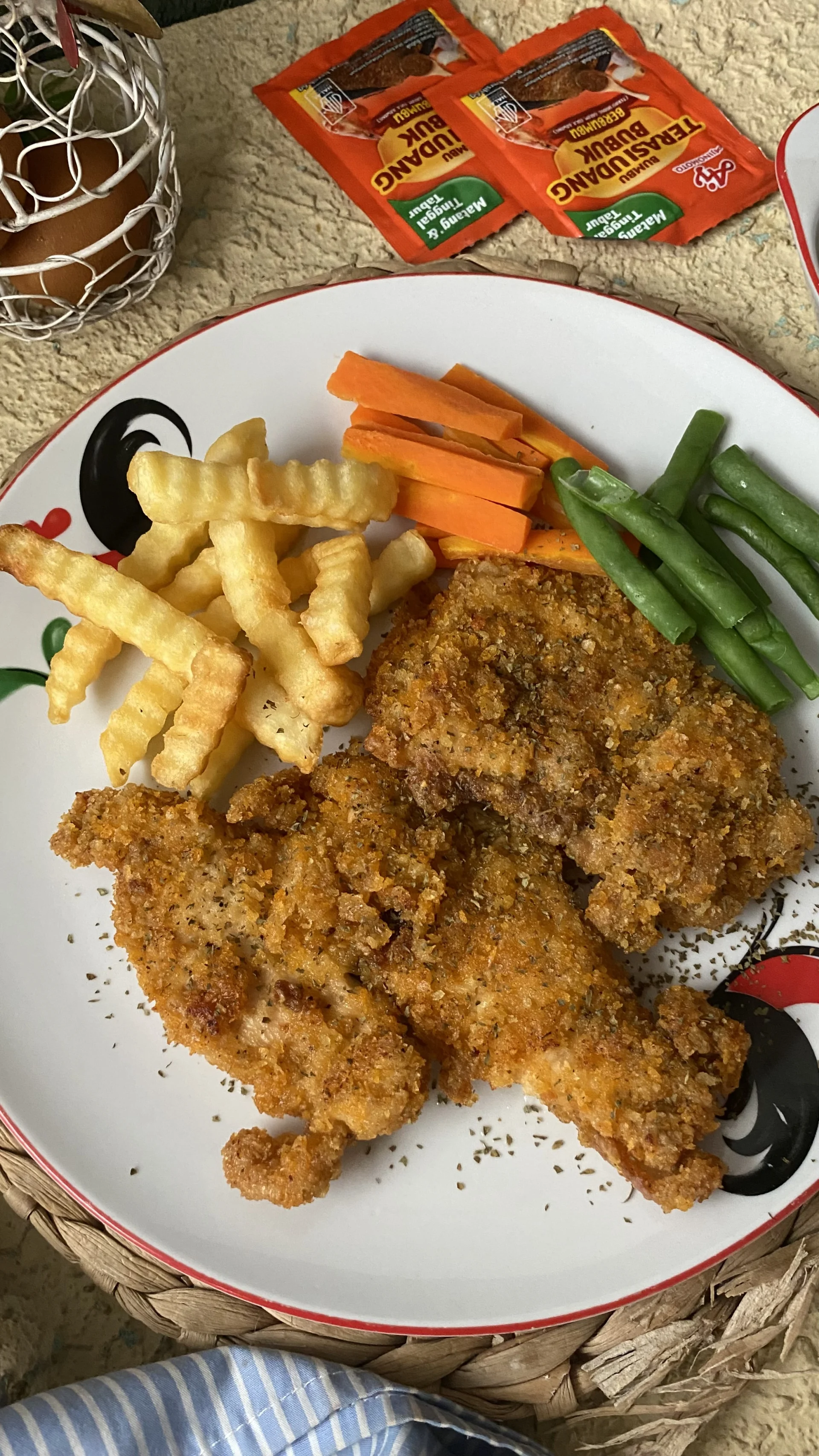 Steak Ayam Krispi Terasi Udang