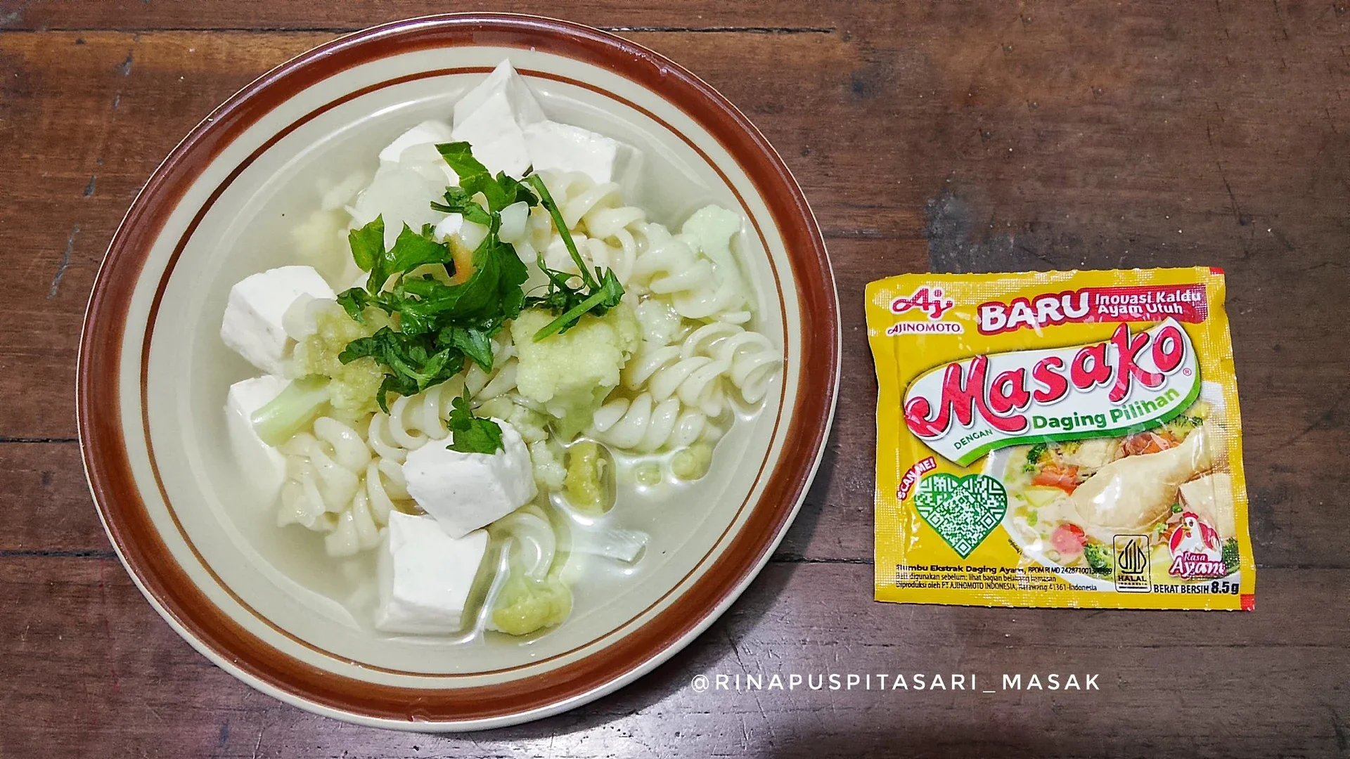 Sup Bening Tahu Makaroni Kembang Kol ala Masako®