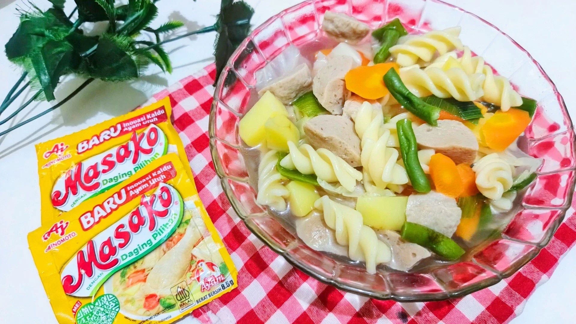 sup bakso  fusili ala masako