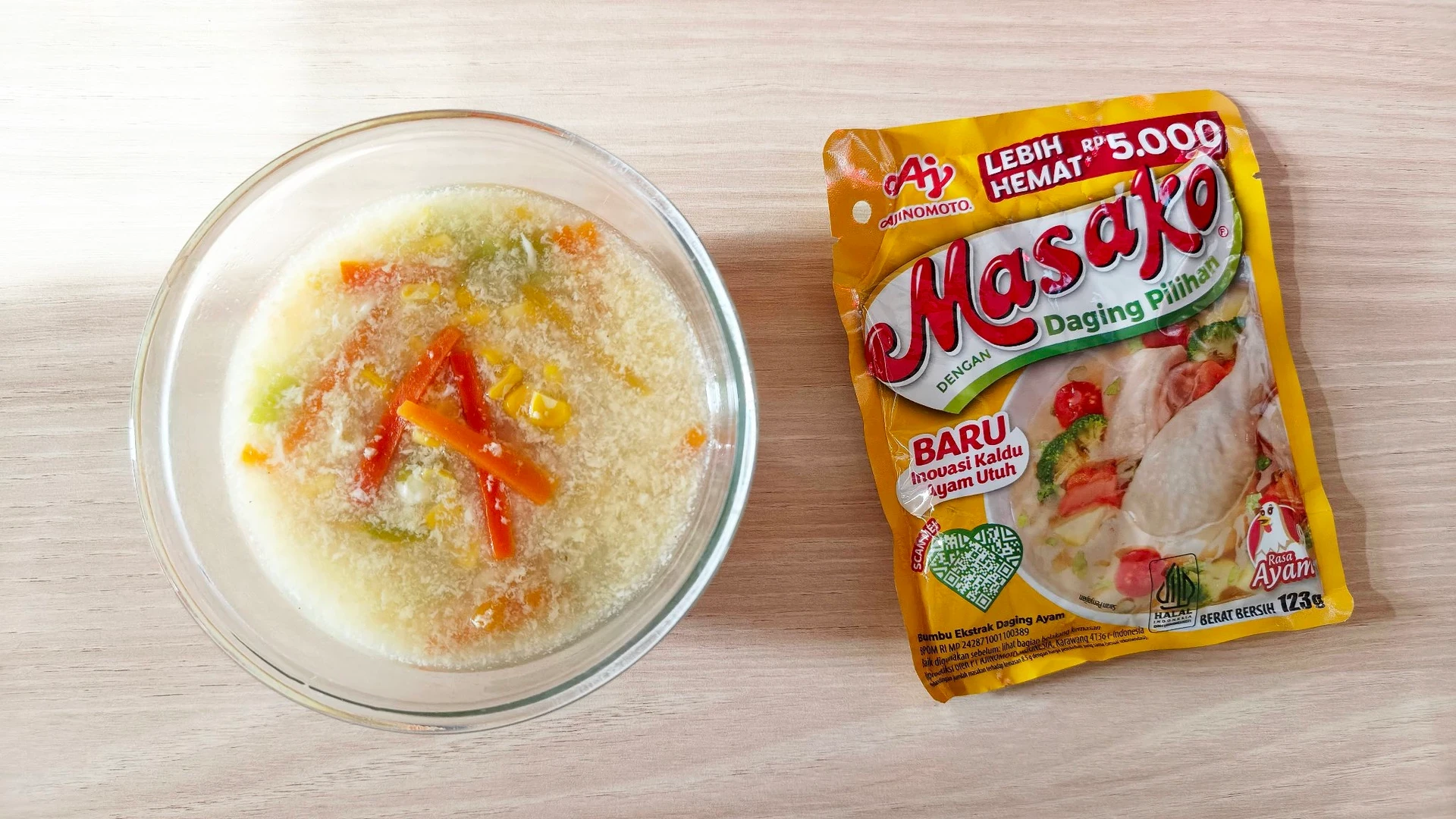 Sup Jagung ala Masako