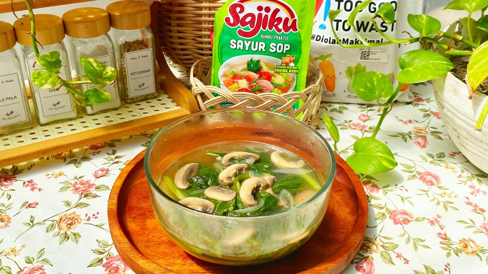 SUP JAMUR KANCING ALA SAJIKU #7HariDapurBijak