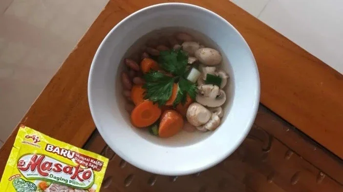 Sup Jamur Kancing Kacang Merah #KreasiSerbaJamur