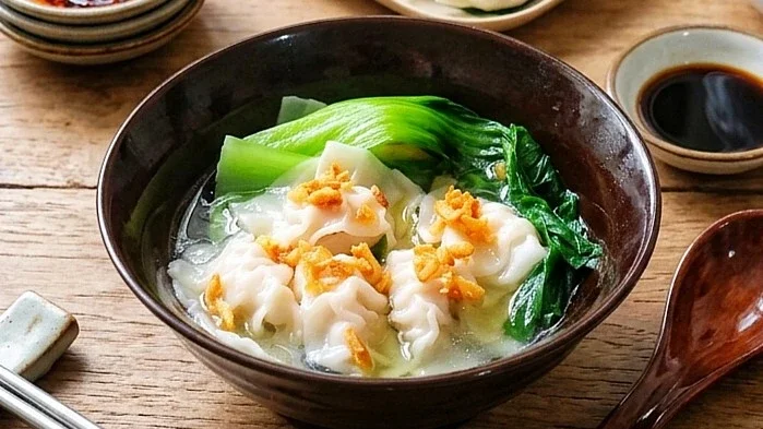 Sup Pangsit Ayam Udang
