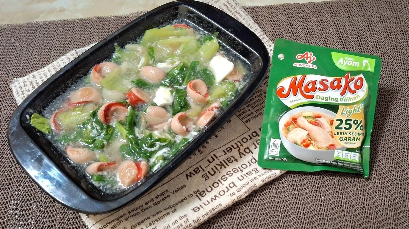 Sup Sosis Pakcoy Telur