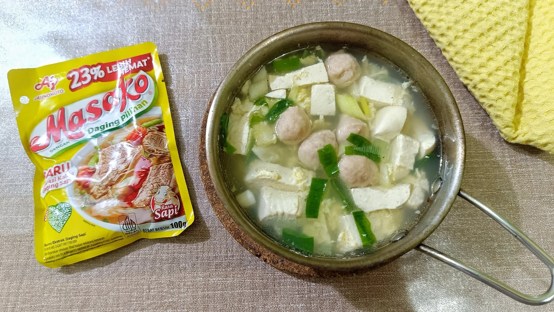 Sup Tahu Bakso Telur
