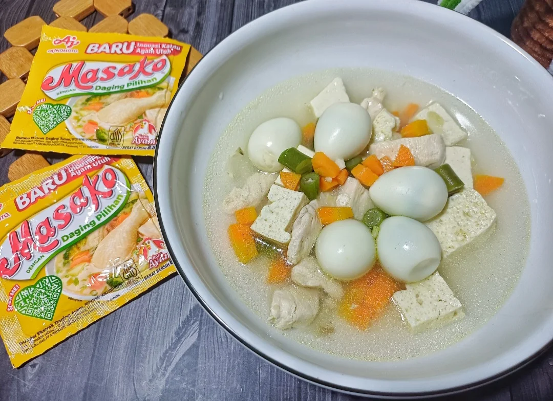 Sup Tahu Telur Puyuh ala Masako