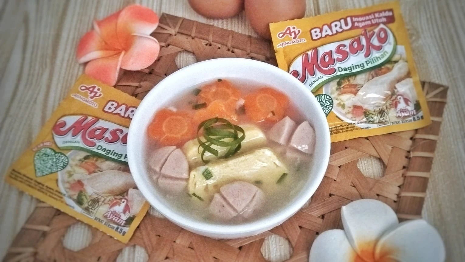 Sup Telur Gulung Ala Masako Ayam