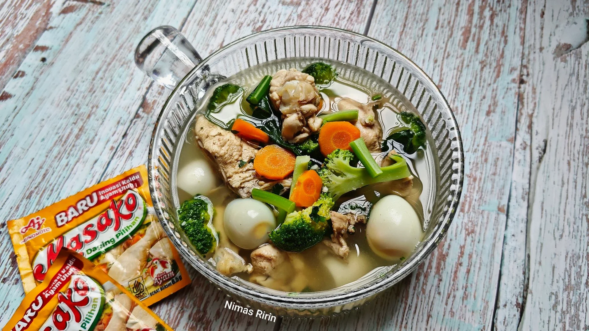 Sup Tulangan Ayam Ala Masako 