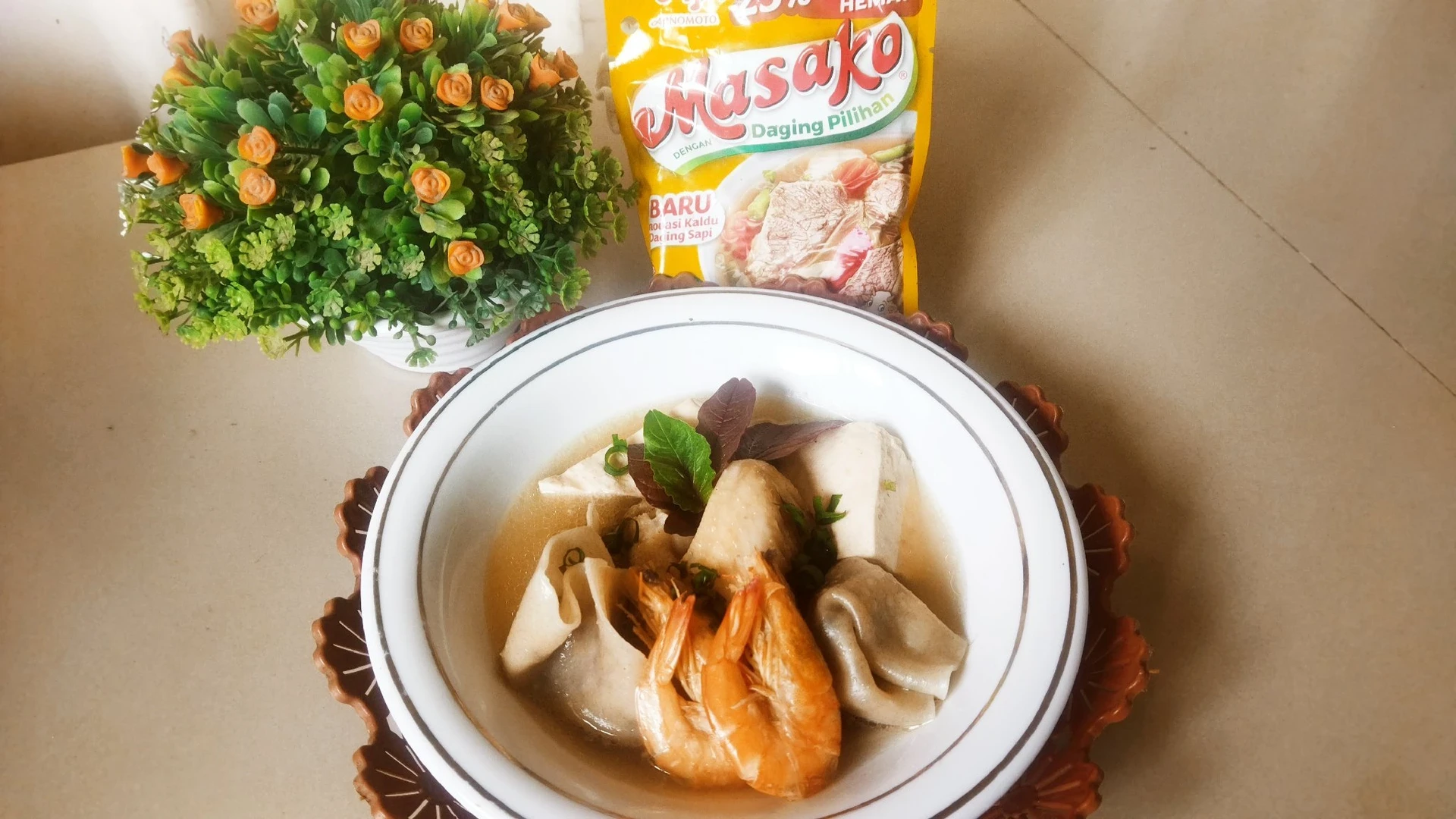 Sup Wonton Bayam #bayamsehatumami