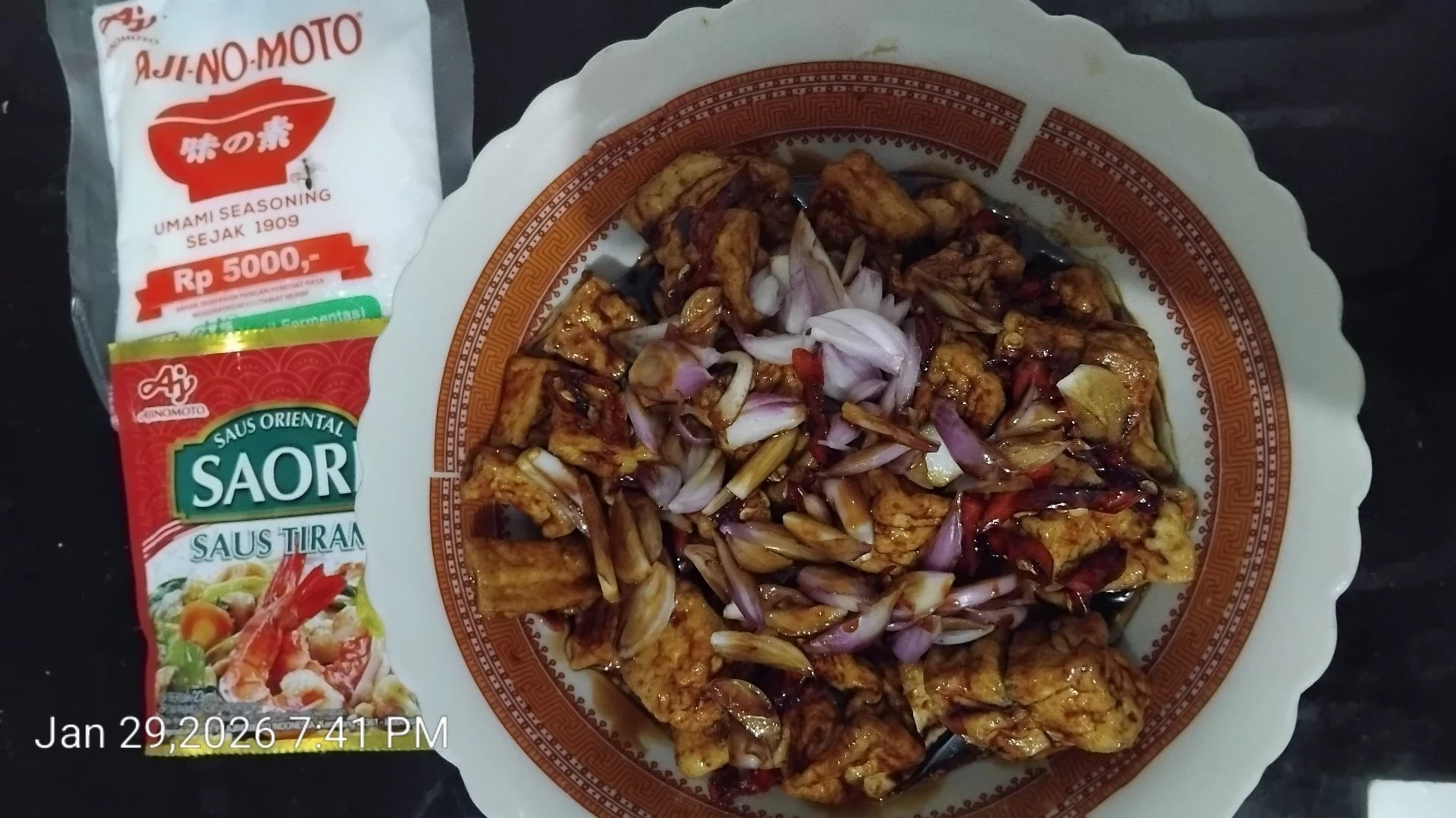 Tahu Bumbu Saus Tiram