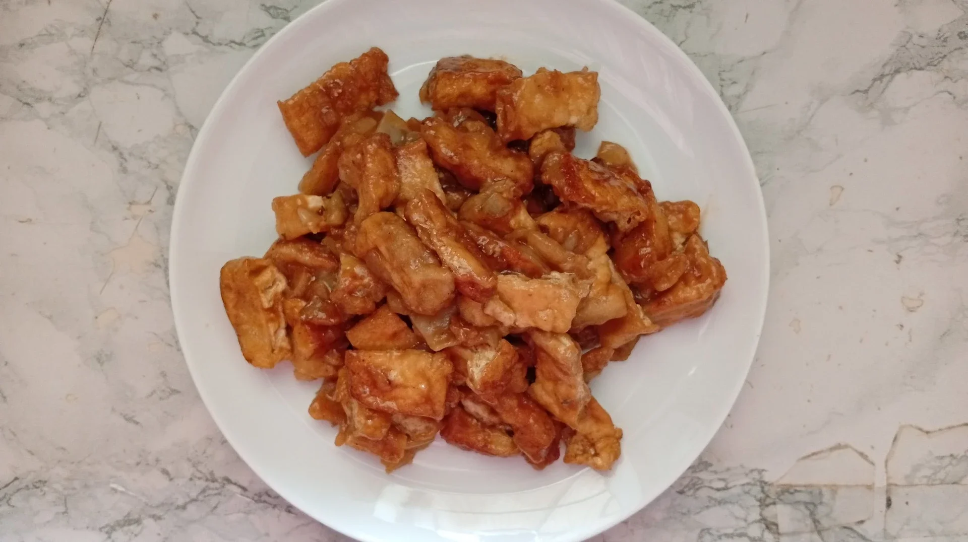 Tahu Crispy Saus Keju Teriyaki