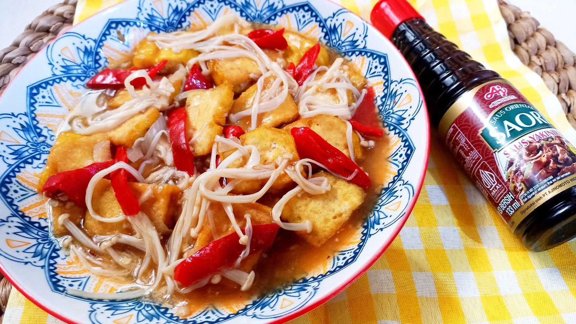 Tahu Enoki ala Saori